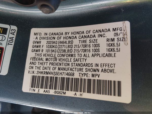 2014 HONDA CR-V LX