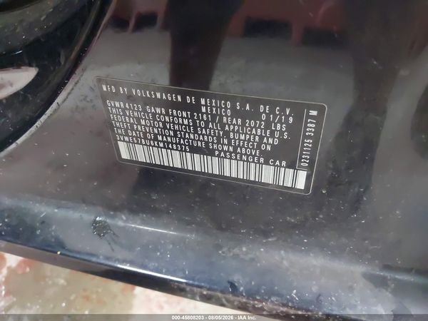 2019 VOLKSWAGEN JETTA 1.4T SEL — I9