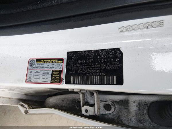 2017 KIA CADENZA PREMIUM