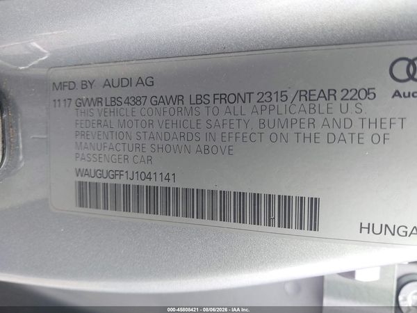 2018 AUDI A3