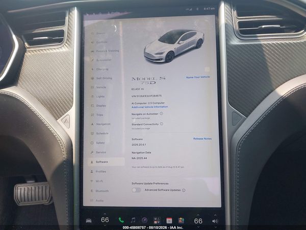 2018 TESLA MODEL S 100D/75D/P100D