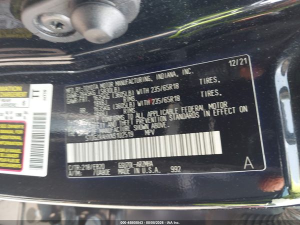 2022 TOYOTA HIGHLANDER XLE