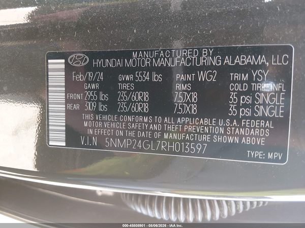 2024 HYUNDAI SANTA FE SEL