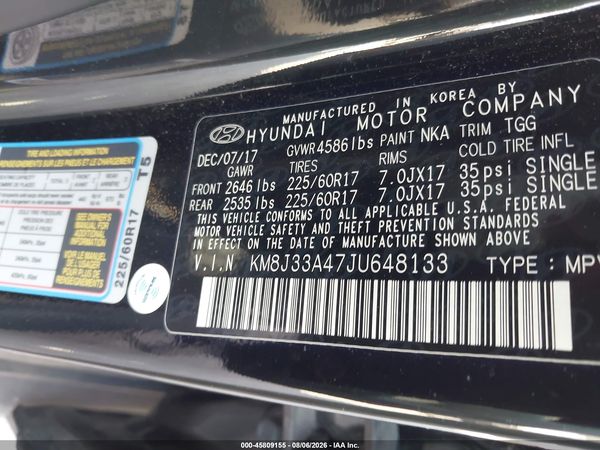 2018 HYUNDAI TUCSON SEL