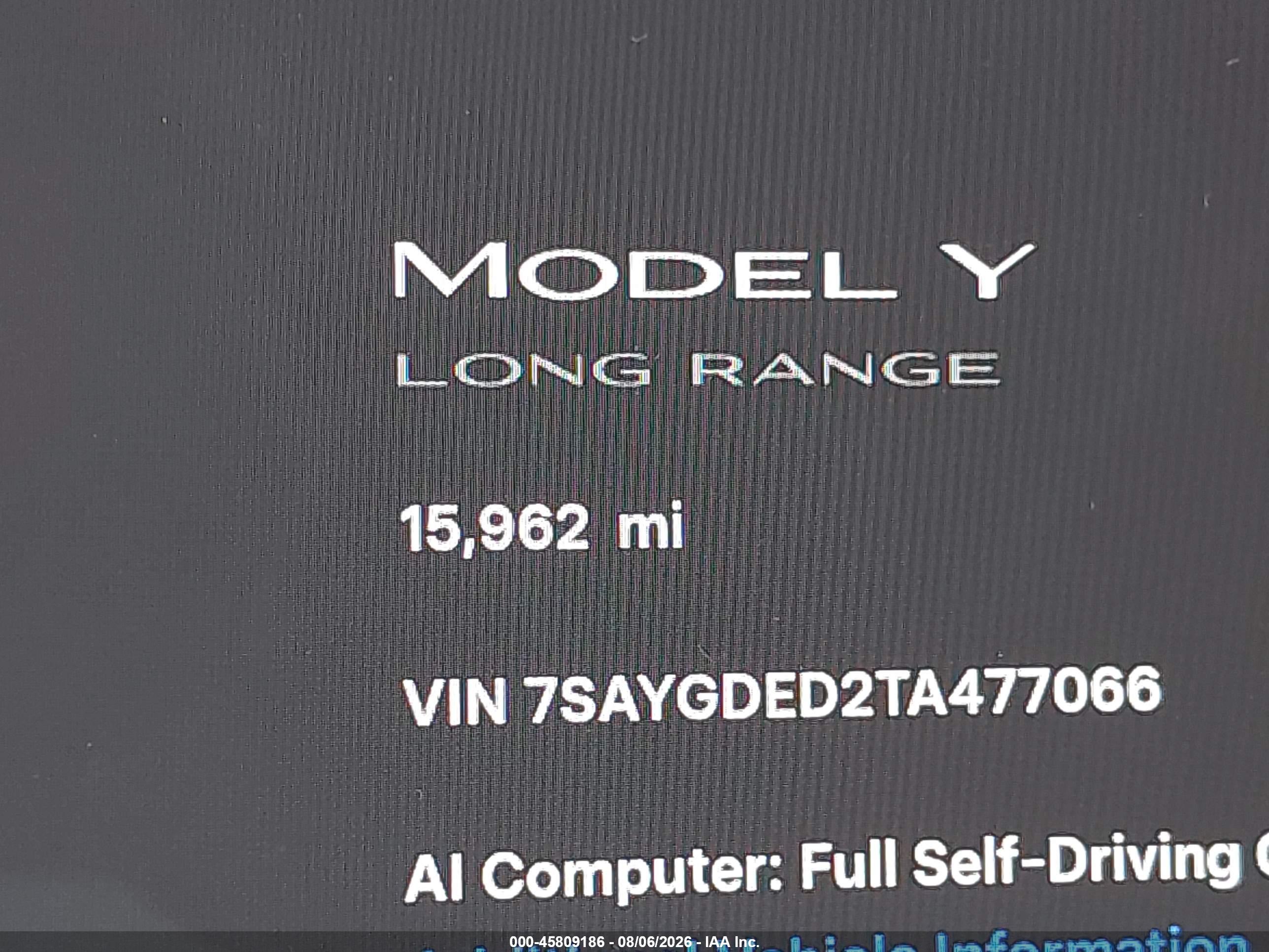 2026 TESLA MODEL Y