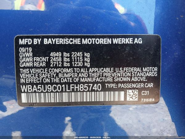 2020 BMW M340I M340I XDRIVE