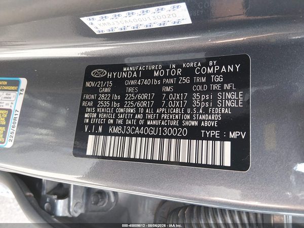 2016 HYUNDAI TUCSON SE