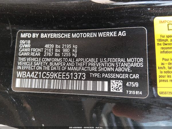 2019 BMW 430I