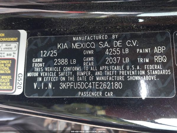 2026 KIA K4 GT-LINE TURBO