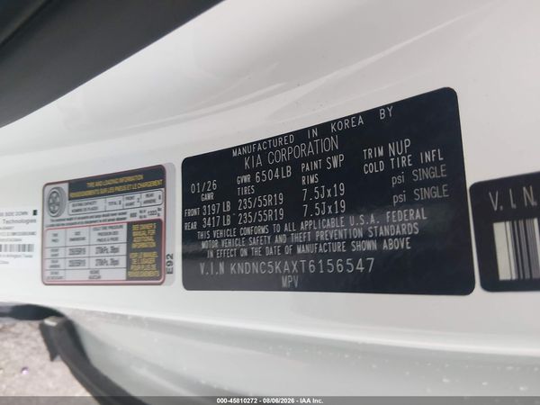 2026 KIA CARNIVAL MPV HYBRID EX