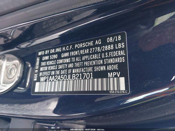 2018 PORSCHE MACAN SPORT EDITION