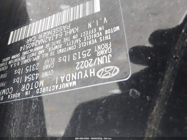 2022 HYUNDAI SONATA SEL