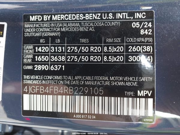 2024 MERCEDES-BENZ GLE 350 4MATIC