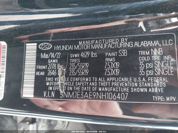 2022 HYUNDAI TUCSON LIMITED