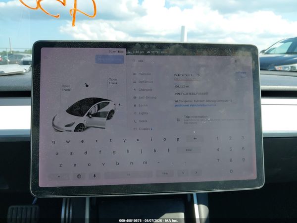 2018 TESLA MODEL 3 LONG RANGE/PERFORMANCE