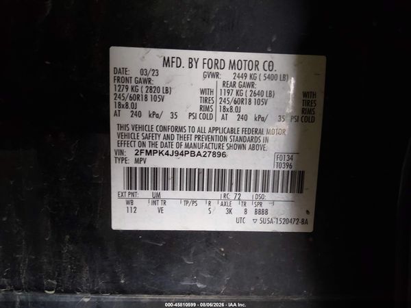 2023 FORD EDGE SEL — I9