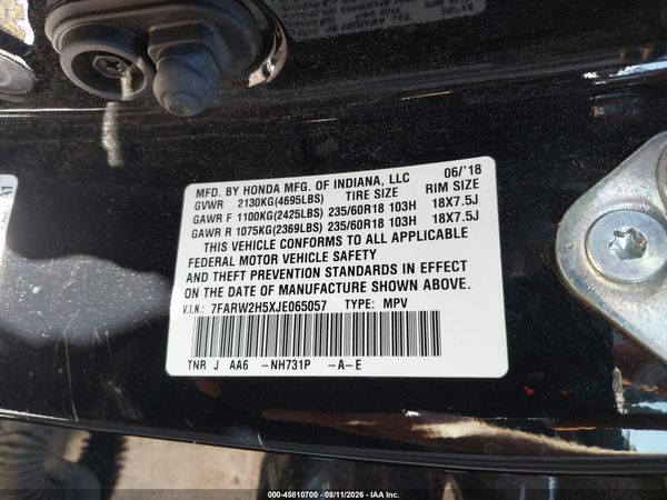 2018 HONDA CR-V EX