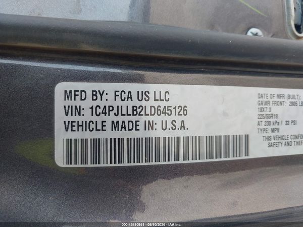 2020 JEEP CHEROKEE ALTITUDE FWD