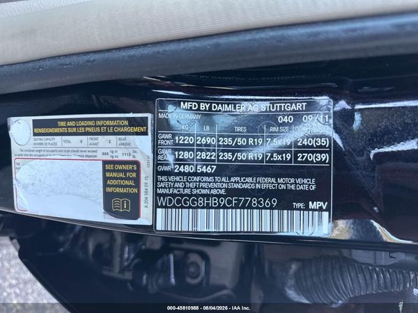 2012 MERCEDES-BENZ GLK 350 4MATIC
