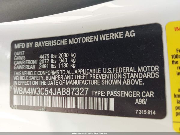 2018 BMW 430I