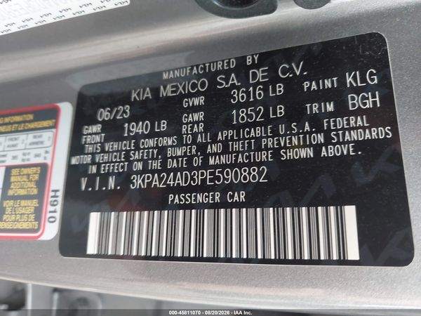 2023 KIA RIO S