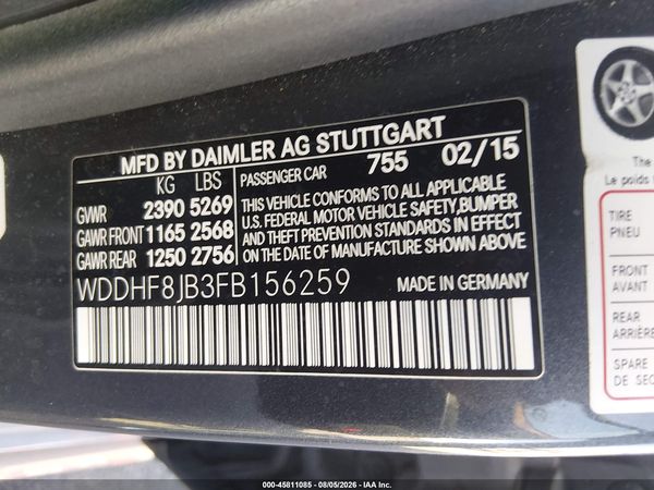 2015 MERCEDES-BENZ E 350 4MATIC