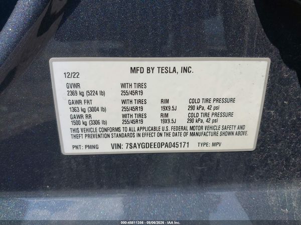 2023 TESLA MODEL Y