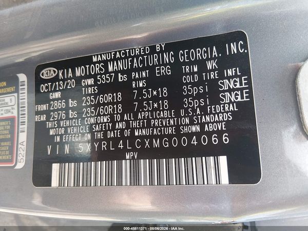2021 KIA SORENTO S
