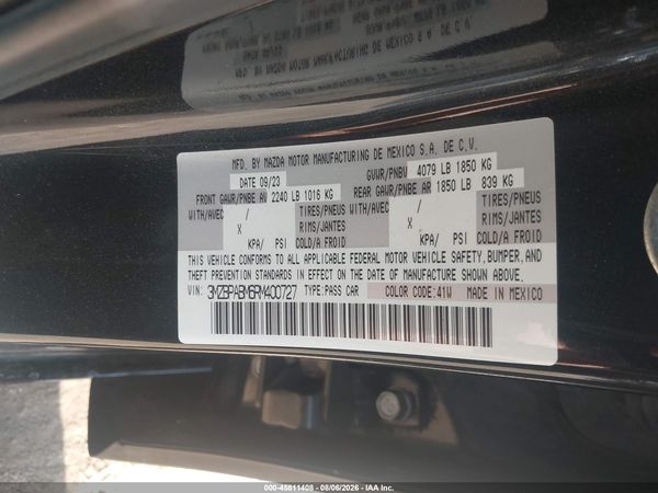 2024 MAZDA MAZDA3 2.5 S SELECT SPORT