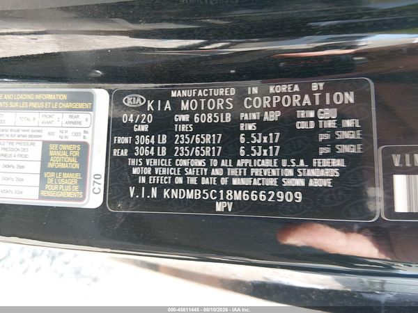 2021 KIA SEDONA LX