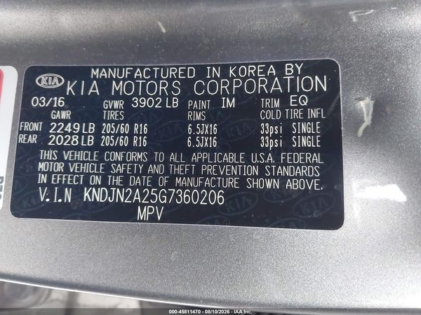 2016 KIA SOUL Plus