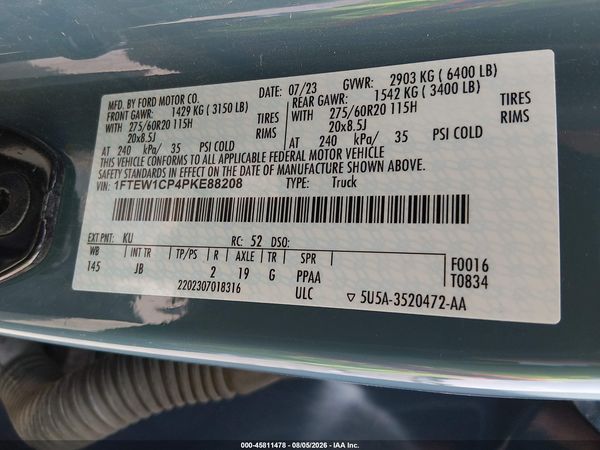 2023 FORD F-150 XL