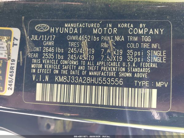2017 HYUNDAI TUCSON VALUE