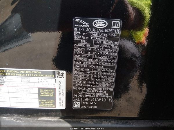 2026 LAND ROVER RANGE ROVER SPORT P400 DYNAMIC SE