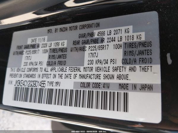 2016 MAZDA CX-5 TOURING