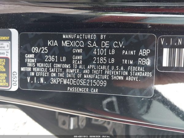 2025 KIA K4 GT-LINE