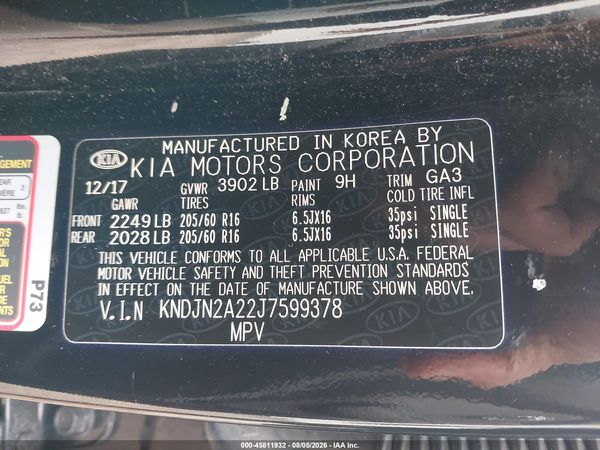 2018 KIA SOUL Base