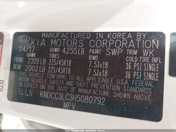 2017 KIA NIRO EX
