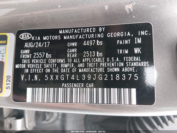 2018 KIA OPTIMA LX