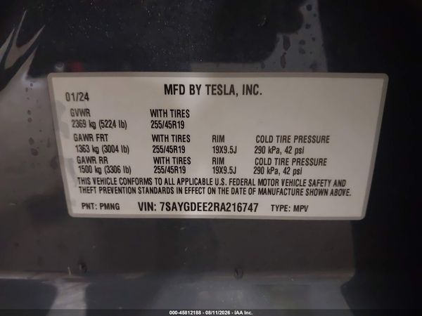 2024 TESLA MODEL Y