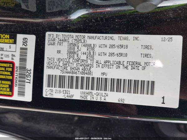 2026 TOYOTA SEQUOIA TRD PRO