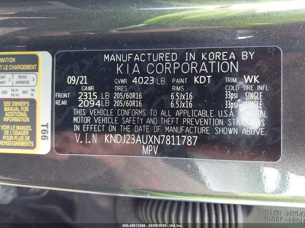 2022 KIA SOUL LX