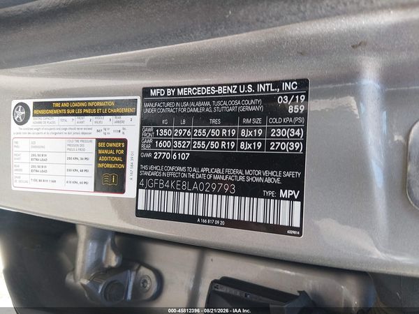2020 MERCEDES-BENZ GLE 350 4MATIC