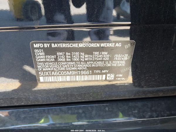 2021 BMW X5 PHEV XDRIVE45E