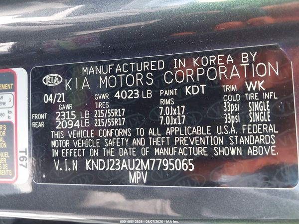 2021 KIA SOUL S