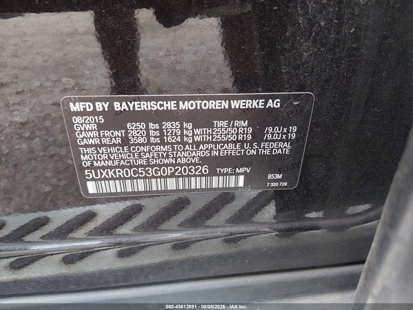 2016 BMW X5 XDRIVE35I