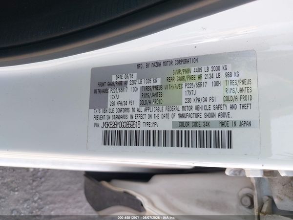2016 MAZDA CX-5 SPORT
