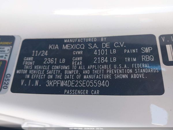 2025 KIA K4 GT-LINE