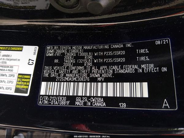 2021 LEXUS RX 350 F SPORT APPEARANCE