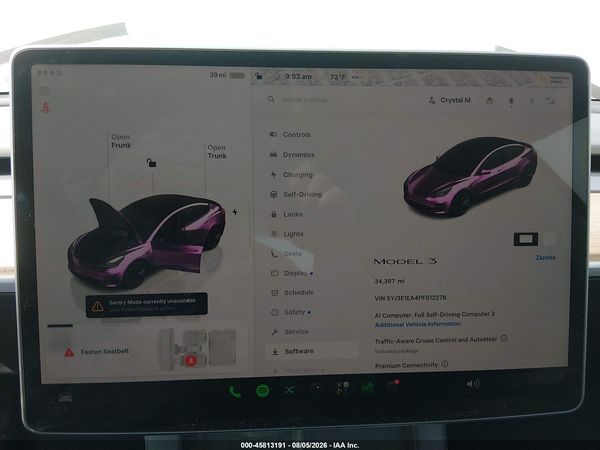 2023 TESLA MODEL 3 REAR-WHEEL DRIVE